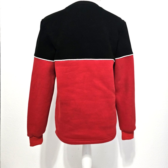 The Delta Box Women SIZE XS Sigma Theta Sorority Red Black Pullover Sweatshirt - Picture 3 of 10